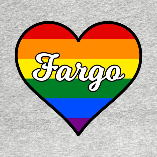 Fargo North Dakota Gay Pride Heart by fearcity